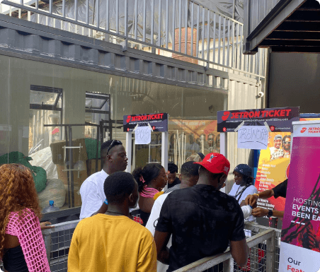 people getting tagged at an event