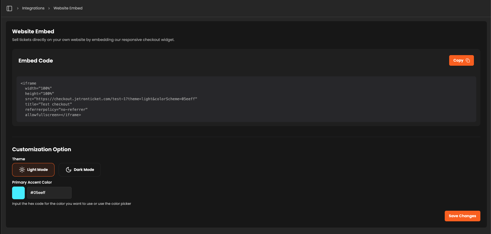 emebed page